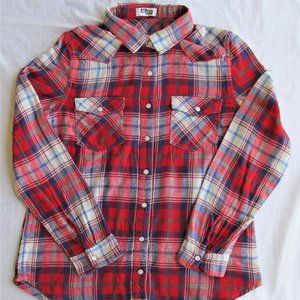 All Kris Girl's Double Sided Cotton Western Shirt Size Medium